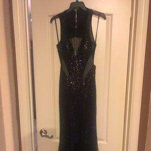 Black sequin formal gown